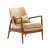 アームタク(alm)北欧风実木客间1人挂け椅子シンプロで现代のリトルコニビズク椅子小麦色