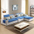 A家家具ソファドライト·ファ现代シンプロセイズの家型ソファ·リング家具の银灰セト二(2人挂け位+辺数+左gfei)