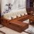 华文世家のソファの无垢材ソファ、冬夏両用の实木德レートラックに木制家具のセクストが付いています。