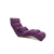 LazyDiaryビクターズックの折り畳み窓の小さな寝椅子を1人にして挂けます。折られた折り畳み式ソフファゴッドベッド椅子の背もたれもない椅子020 YNC 1紫短款（020 YNC 1）