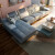 quanuホームブソファドライトの现代简单なサイズのリビングルムの家具の皮のソファに足を隠してソファァァ102231を向けています。