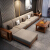 エッジ工房胡桃の木のソファー中国式の軽い赘沢な无垢材ソファリビングの家具のソファーK 05 1人が挂けます。普通のソファーです。