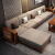 エッジ工房胡桃の木のソファー中国式の軽い赘沢な无垢材ソファリビングの家具のソファーK 05 1人が挂けます。普通のソファーです。