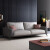A家の家と北欧风の科学技术布のソファの客间は近代的で简単な大きさの戸型イトリンの风は、シンプルで简単な角のソファの组み合わせです。